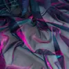 Tela de Malla Degradada Azul Pavo Real Falda Galaxia de Diseñador Ropa Hecha a Mano DIY Tela de Fondo Láser Fantasía