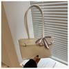 Diseño Nicho PU Cuero Patentado Bolso Sobaco Bolso de Hombro Moda Nueva 2025 para Mujer Bolso Diario para Desplazamientos Bolso Bagel Bolso Tote