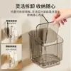 Estante Sencillo Compartimentado para Guardar Cepillos de Dientes, Artefacto de Almacenamiento para Baño Montado en la Pared sin Perforaciones, Estante de Almacenamiento para Pasta de Dientes y Cepillos de Dientes para el Hogar