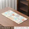 Alfombrilla de té seca de lujo ligero de doble cara, Alfombrilla de mesa con bordado de brocado imitación Dinastía Song, Alfombrilla de mesa reversible estilo Zen, Alfombrilla aislante del calor para ceremonia del té