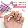 Set de Bolígrafos para Uñas de Nuevo Modelo Transfronterizo 0.5 mm 12 Colores Bolígrafos para Uñas DIY Bolígrafos de Puntos Pinceles para Pintar Graffiti
