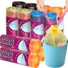 Bolsa de Basura Grande para Almacenamiento en Cocina y Baño, con Cordón, Desechable, Puntos de Ruptura, Bolsa de Basura Portátil