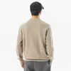 Suéter Tejido de Punto Pullover para Hombre 2026 con Cuello, Chaqueta Casual Retro Japonesa de Color Sólido Nueva para Primavera/Otoño, Versátil y de Corte Holgado