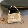 Nova Bolsa Casual Retro de Grande Capacidade para Mulheres Outono 2026, Bolsa de Ombro Transversal Cor Sólida, Bolsa Tote Estilo Executivo