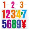 Pegatinas de letras y números de 4 pulgadas, grandes pegatinas de PVC para coche, pegatinas de pared para aula, fiesta, decoración escolar, pegatinas impermeables