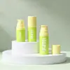 Botella de vacío de PP de pequeña capacidad de 5ml10ml15ml con dispensador de loción tipo pulsador, proceso de fijación de color, muestra cosmética serigrafiada