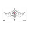 Colección Rui Ka Long: Pegatinas de Tatuaje con Patrón Seductivo para Clavícula y Pecho, Pegatinas de Tatuaje Sexy, Diseño Floral de Larga Duración con un Toque de Lujo