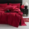 Novo Conjunto de Casamento Estilo Chinês Vermelho de Quatro Peças Algodão de Fibra Longa 100% Algodão Capa de Edredom Pura Roupa de Cama para Recém-Casados