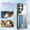 Capa de celular personalizada de acordo com o seu design, capa flip transparente 2 em 1 com porta-cartões, multifuncional, adequada para o telefone Samsung S26