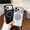 Adecuado para funda de teléfono móvil Apple 17Promax, Funda protectora de color original con succión magnética 16Pro, Funda para iPhone15Pro con tacto de piel