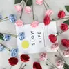 Nova rosa artificial requintada de 6 cabeças para casamento, estúdio de fotografia, decoração de hotel, arranjo floral, flor artificial para mesa de cabeceira do quarto