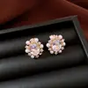 Cuff para Oreja Ovalado de Zircón Perla Bañado en Oro Real de 14K Sin Perforación Pendientes de Moda Elegantes Versátiles para Mujeres