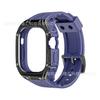 Compatible con Apple Watch 8.ª generación Ultra de 49 mm, correa de iWatch de TPU bicolor integrada.