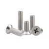 Fabricante Original Tornillos de Acero Inoxidable 201 Cabeza Avellanada Phillips M2-M12 Gb819 Tornillos de Máquina Phillips Cabeza Plana