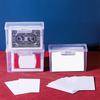 Caja de almacenamiento para cartas de juego de póker, caja organizadora, plástico transparente, carta de práctica, tarjeta de presentación, caja para tarjeta de identificación, caja de almacenamiento rectangular