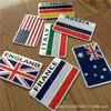 Alemania Reino Unido Italia EE. UU. Francia bandera Australia Rusia calcomanías para coche calcomanías rectangulares para carrocería de coche