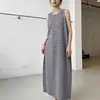 Look Preguiçoso Estilo Coreano! Vestido Colete de Tricô Solto Casual Simples Versátil Novo Primavera 2026 Feminino