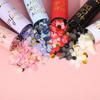 Suministros de Boda Cañón Pequeño de Confeti de Mano para Boda Tubo de Confeti Empujado a Mano para Boda Tubo de Flor Giratorio a Mano para Cumpleaños Popper de Tirar Push Pop