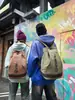 Mochila de Lona Mochila para Hombre Ocio al Aire Libre Viaje Sencillo Fitness Ligera Deportiva Gran Capacidad Estudiante Mochila Escolar