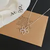 Collar de plata hueco con forma de flor estilo coreano para mujer, adecuado para el verano, cadena larga para la clavícula para combinar con vestidos, añade un toque de elegancia a tu atuendo