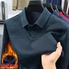 Suéter Grueso de Forro Polar para Hombre con Diseño Falso de Dos Piezas para el Año de Nacimiento, Suéter Rojo Festivo para Padres de Mediana Edad, Camiseta de Capa Base para Hombre