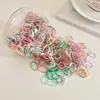 Elásticos de Cabelo Descartáveis para Mulheres, Pretos, Espessados, Alta Elasticidade, Não Danificam o Cabelo, Pequenos Elásticos de Cabelo para Crianças, Acessórios de Cabelo
