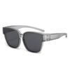 Set de gafas TR90 portátil de un solo lente doble propósito gafas de sol de moda nuevas para exteriores conducción de cerca gafas de sol polarizadas