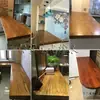 Tablero de Mesa Alta de Olmo Viejo Tablero de Madera Maciza Tablero de Madera Original Tablero Decorativo Tablero Divisor Mesa de Trabajo Tablero de Alféizar Tablero de Mesa de Comedor Se Puede Personalizar