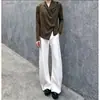 Calça Masculina Lisa Versátil de Alta Qualidade com Caimento Reto para Primavera/Outono Tendência Simples Resistente a Amassados Comprimento Total