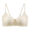 Base Líquida Especial com Botão Duplo Frontal Push-Up, Lingerie Fresca e Respirável, Suporte e Conforto de Alta Qualidade Sem Costura e Invisível