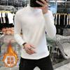 Ropa interior térmica de otoño e invierno, camisa de fondo para hombre, artículos europeos, camiseta de moda de doble cara de terciopelo alemán, para hombre, elástica delgada, al por mayor