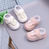 Sapatos para bebê menina com luzes 0-1 ano 2 meninas sapatos infantis antiderrapante sola macia sapatos para bebê e criança pequena sapatos de princesa sapatos de couro primavera e outono