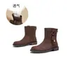 Nuevas botas Martin para mujer 2026 invierno nuevas botas cortas vintage elegantes con suelas gruesas, botas Maillard casuales y versátiles para mujer