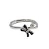 Anel Simples Feminino de Prata de Lei S925 Pérola Suporte Vazio Boca Viva Anel Ajustável Acessórios DIY Feitos à Mão Contas de 70-75mm
