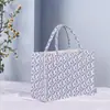 Nova moda bolsa de mão simples de feltro grande capacidade sacola de compras elemento de estilo chinês estampa bolsa de feltro espessa
