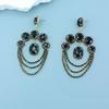 Brincos Exagerados com Strass de Nova Cor Transfronteiriços Moda Europeia e Americana Estilo Étnico Pendentes Joia de Orelha Multicamadas