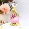 Exquisita Botella de Perfume Decorativa Retro de Esmalte Flor de Ciruelo Empaque de Cosméticos Botella Dispensadora de Aceite Esencial para Bricolaje