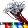 3V/6V/12V/24V com linha em linha 10mm conta de lâmpada linha de solda LED 12V comprimento da linha 20CM