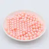 Accesorios para Joyería DIY Tejidos a Mano 8mm Coloridos Ecológicos Perlas de Imitación Perlas Falsas Agujero Recto Cuentas Redondas Material de Cuentas Sueltas
