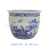 Cubo para Arroz, Tanque para Arroz, a Prueba de Humedad y a Prueba de Insectos con Tapa, Tanque de Aceite Doméstico, Tanque de Agua, Tanque de Manteca, Maceta de Cerámica Azul y Blanca de Jingdezhen