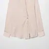Atacado de Roupas Femininas Transfronteiriças Primavera 2026 Novo Estilo Europeu e Americano Moda Versátil Camisa Listrada Solta