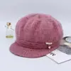 Gorro de lana de otoño e invierno para mediana edad, gorro de invierno con forro polar cálido para niños, gorro de abuela para personas mayores, suegra, señora mayor 60-70-80 años