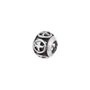 Panjia Beads Plata Antigua Retro Calado Cuentas Sueltas Cuentas Espaciadoras Cuentas Planas Cuentas Redondas Pulsera DIY Pulsera Collar Accesorios