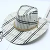 Sombrero de mezclilla occidental unisex transpirable para exteriores, ocio, playa, ala ancha, protector solar, sombrero para el sol, sombrero de sombrilla, venta al por mayor