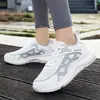 Comércio Exterior Tênis Respiráveis de Malha Masculino Outono Novo Estilo Superfície de Malha Ultra-leve Sola Grossa Tênis Casuais Temu Cross-border Tênis de Corrida Preto