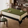 Mantel estilo vintage, no lavable, impermeable, a prueba de aceite, resistente al calor, nuevo modelo 2025, lujo ligero, mantel retro de alta gama para mesa de comedor y mesa de café