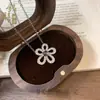 Colar de Pedra Borboleta Novo Estilo Novo Estilo Chinês Estilo Nacional Ágata Diamante Incrustado Pingente Design de Nicho de Luxo Leve Corrente de Clavícula Atacado