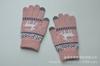 Guantes de punto acolchados de terciopelo para adultos, cálidos y de invierno, con diseño de alce, árbol de Navidad, jacquard, para pantalla táctil, venta al por mayor