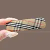 Pinza para el pelo de estampado de leopardo para mujer, estilo nuevo, para flequillo y cabellos sueltos, pinza lateral invisible estilo coreano, accesorio para el cabello