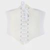 Moda Europea y Americana Ancho Elástico Sello de Cintura Elástico Decoraciones para Vestido de Mujer Estilo Corte Cinturón Decorativo para el Pecho